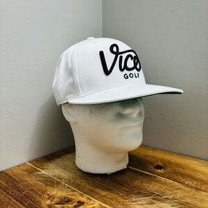 Vice Golf “Embrace Your Vice” Men's Adj Snapback Hat Cap White Black Green OSFM
